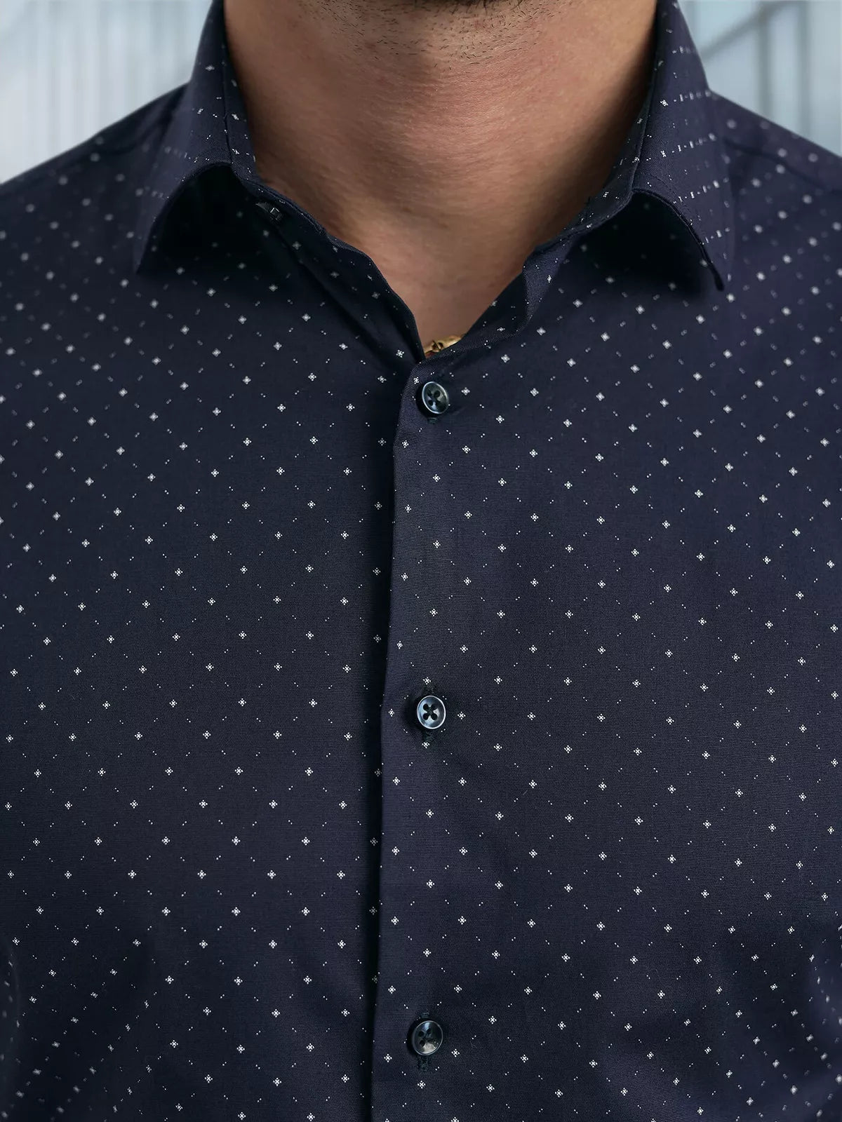 Men's navy blue shirt Royal