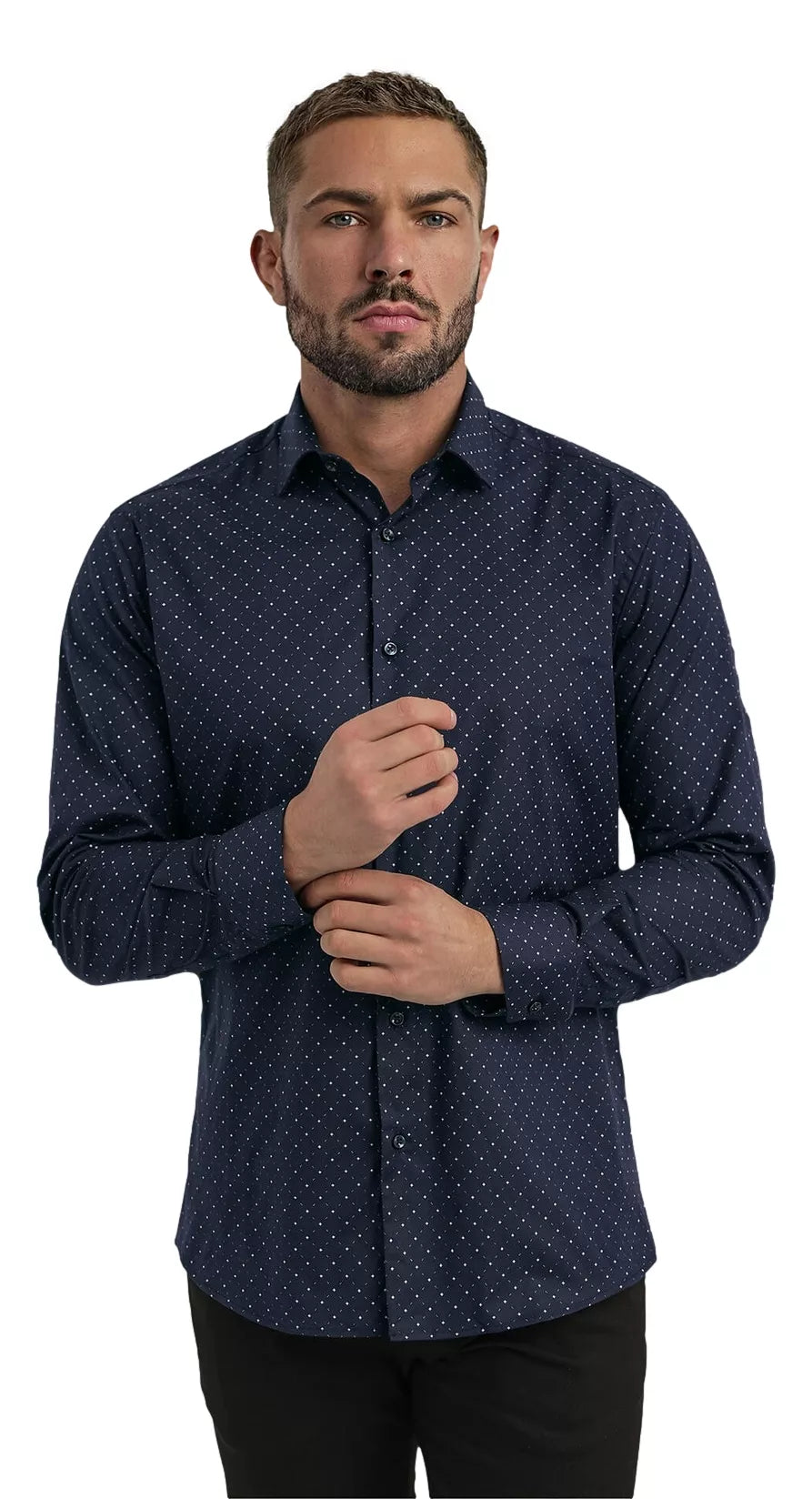 Men's navy blue shirt Royal