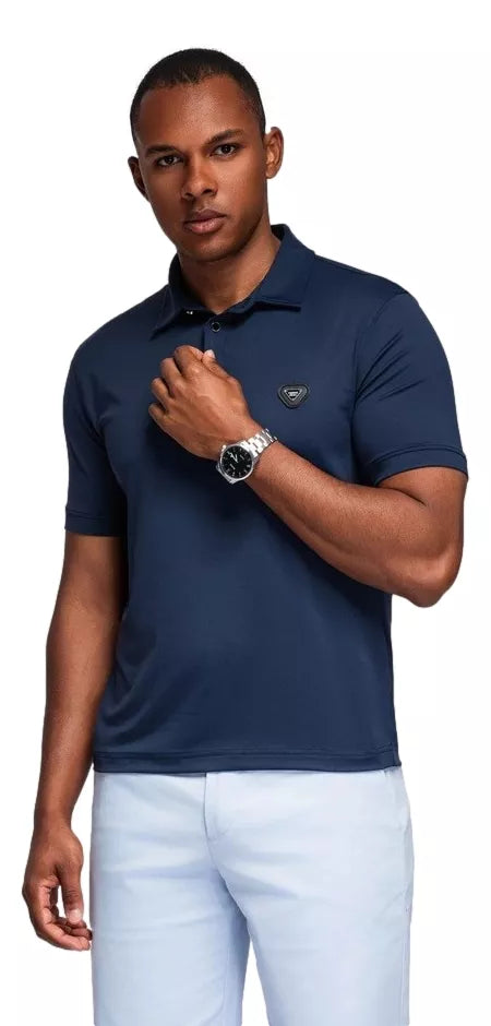 Men's navy blue polo shirt Exim