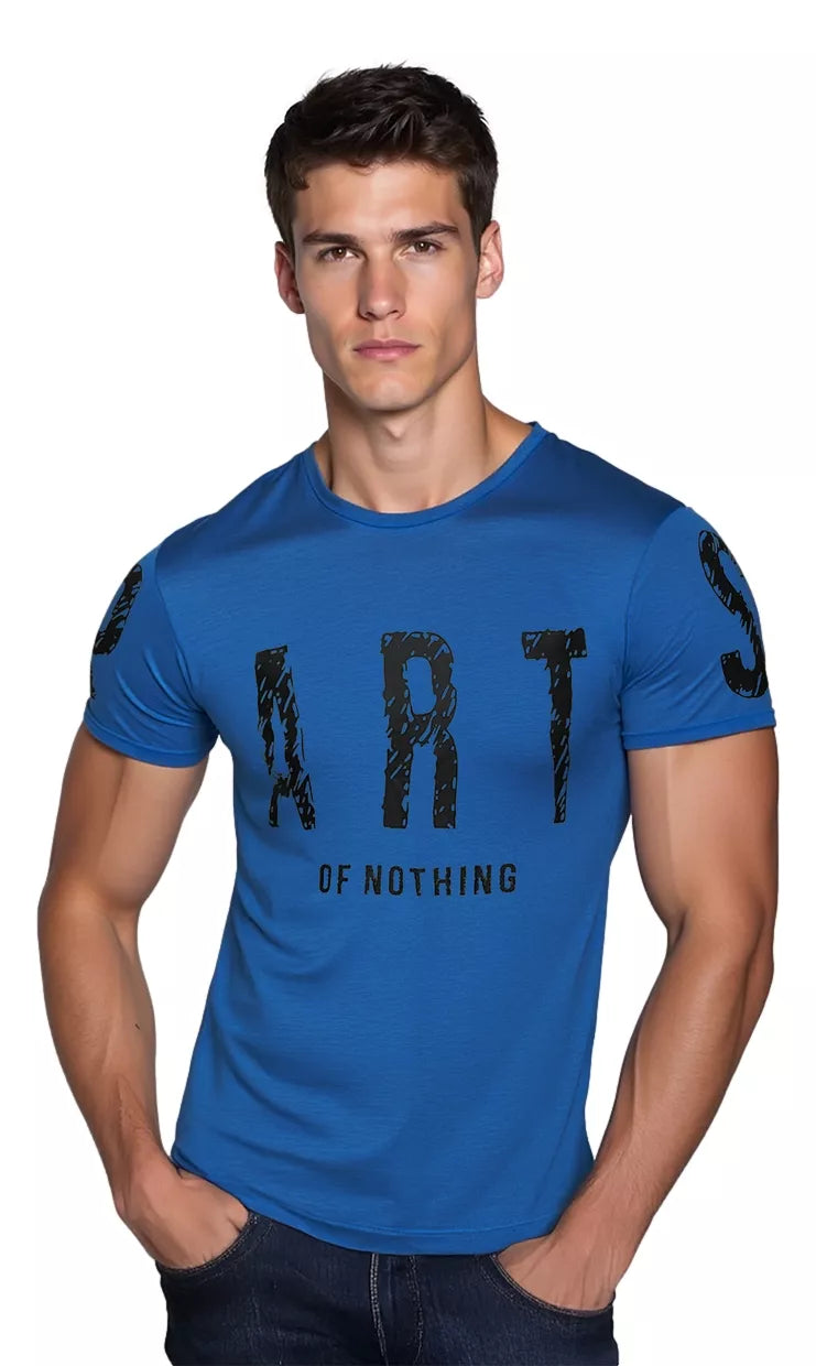 Men's blue T-shirt Part