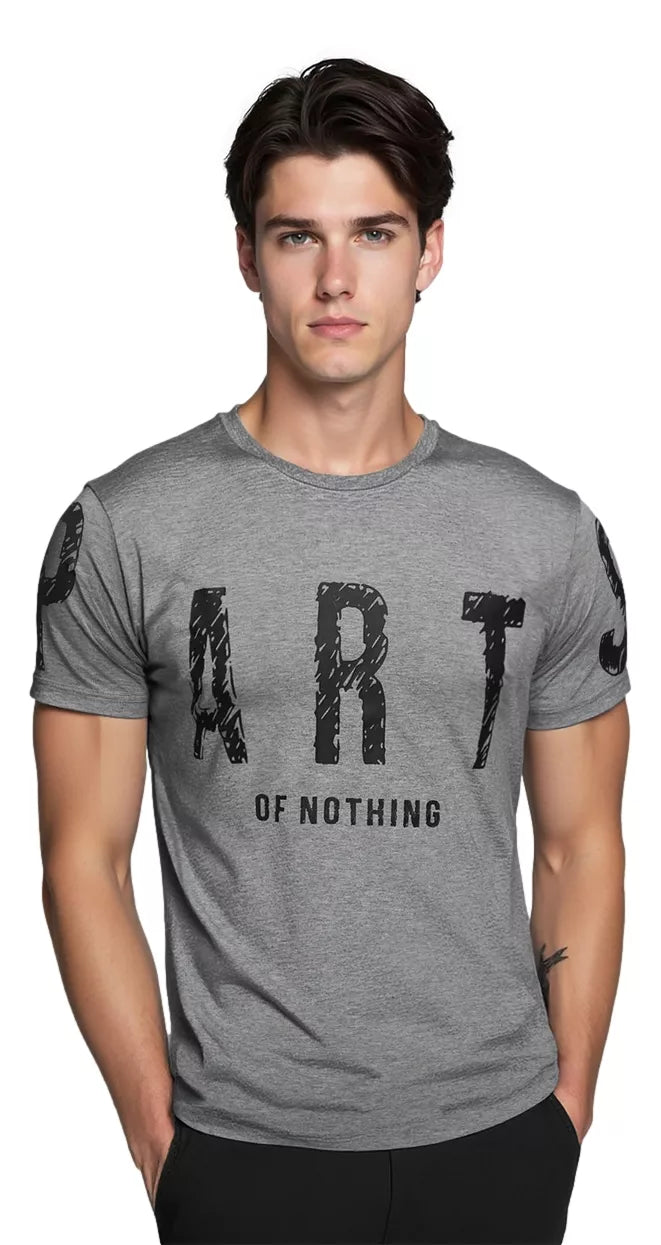 Men's gray T-shirt Part