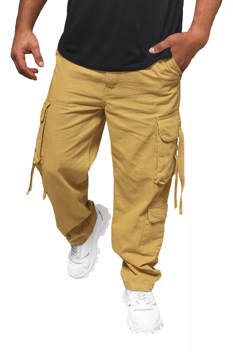 Men's wide brown trousers Erven