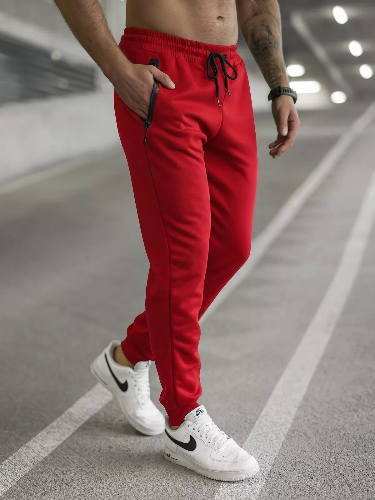 Men's red pants Run