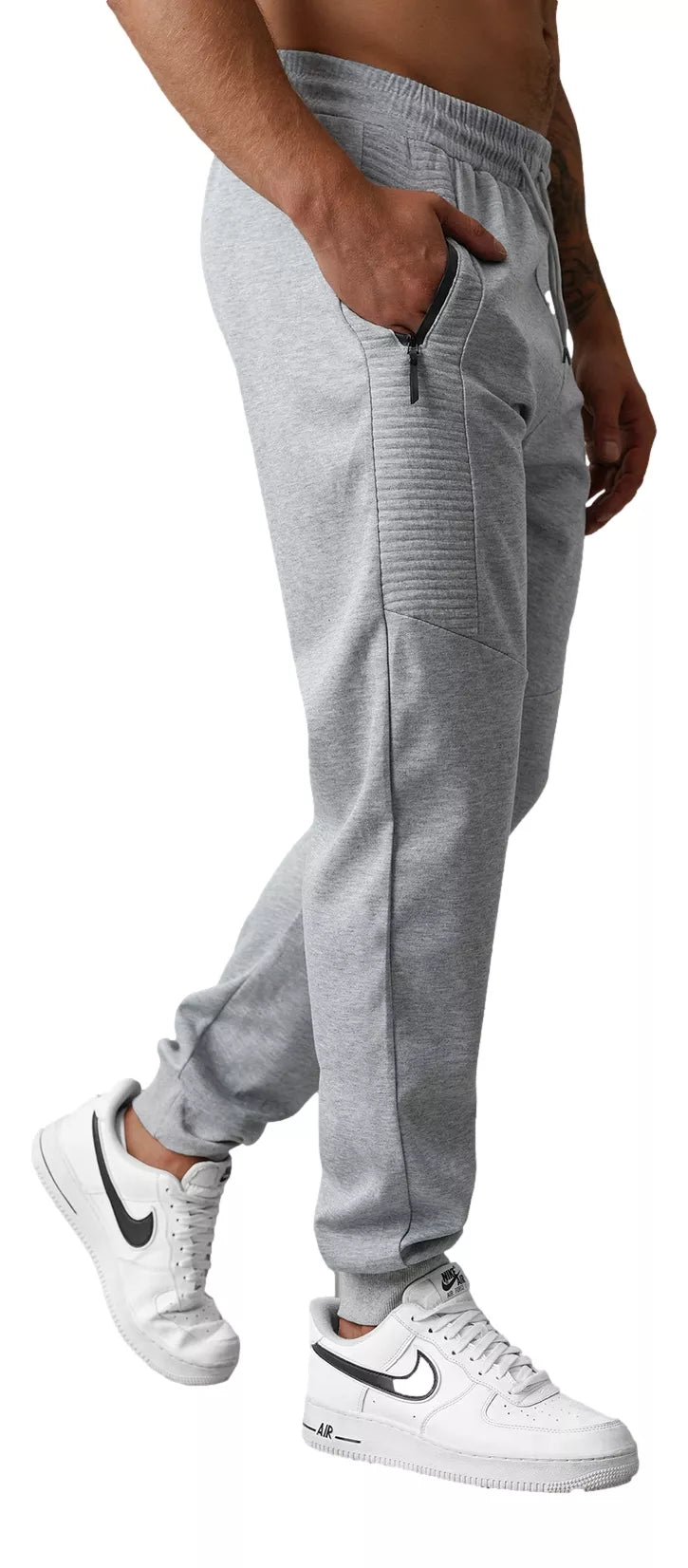 Men's light gray casual pants Amestin