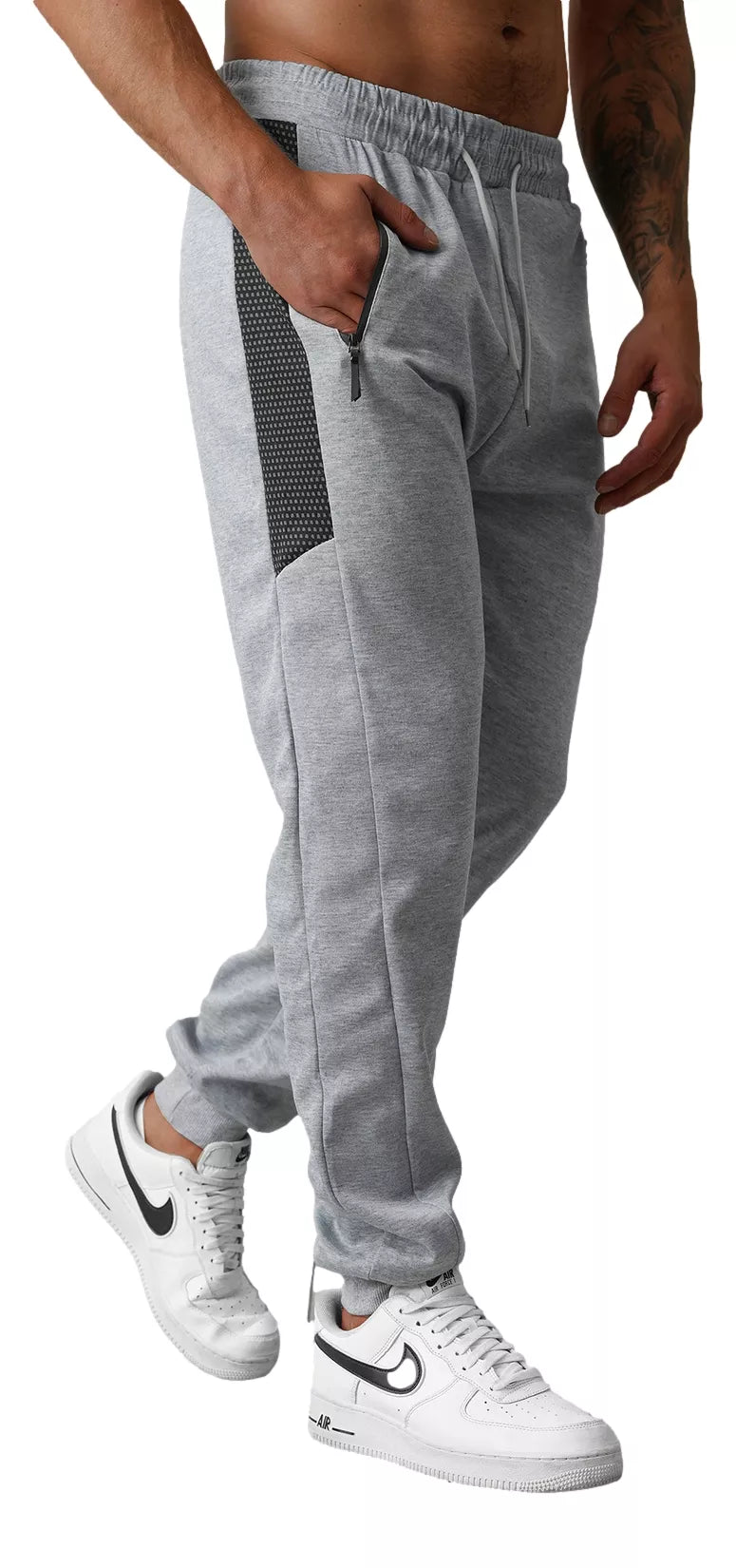 Men's light gray casual pants Emit