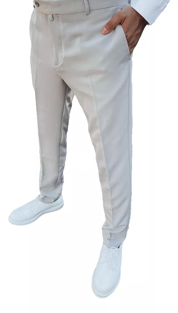 Men's light gray elegant trousers Rad
