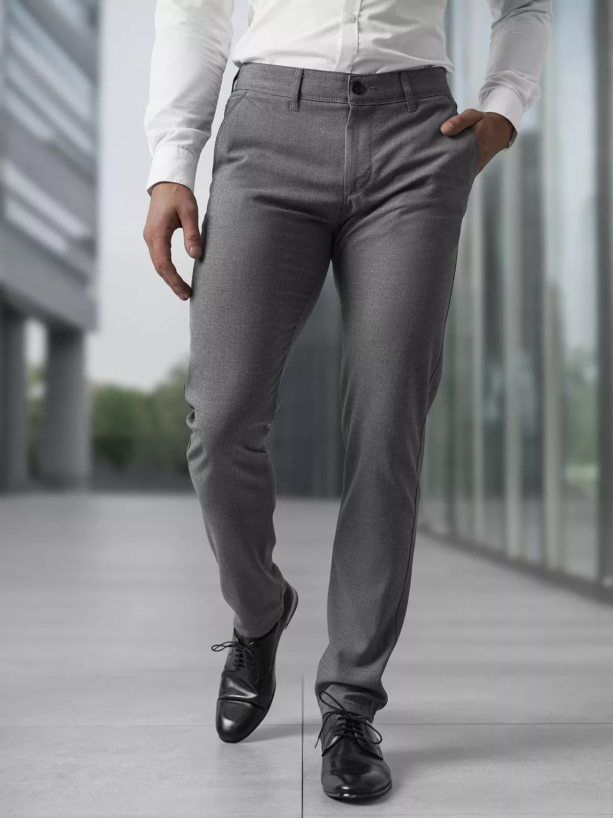 Men's dark gray chino pants Reno