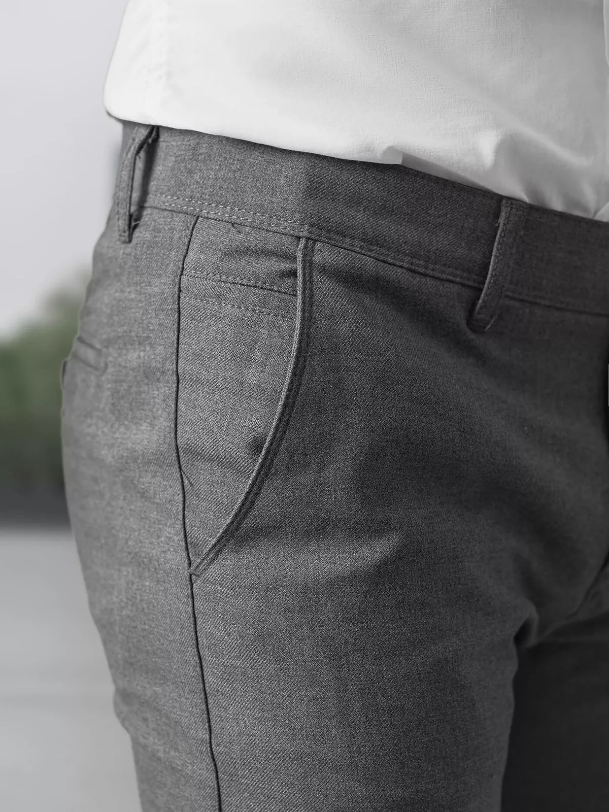 Men's dark gray chino pants Reno