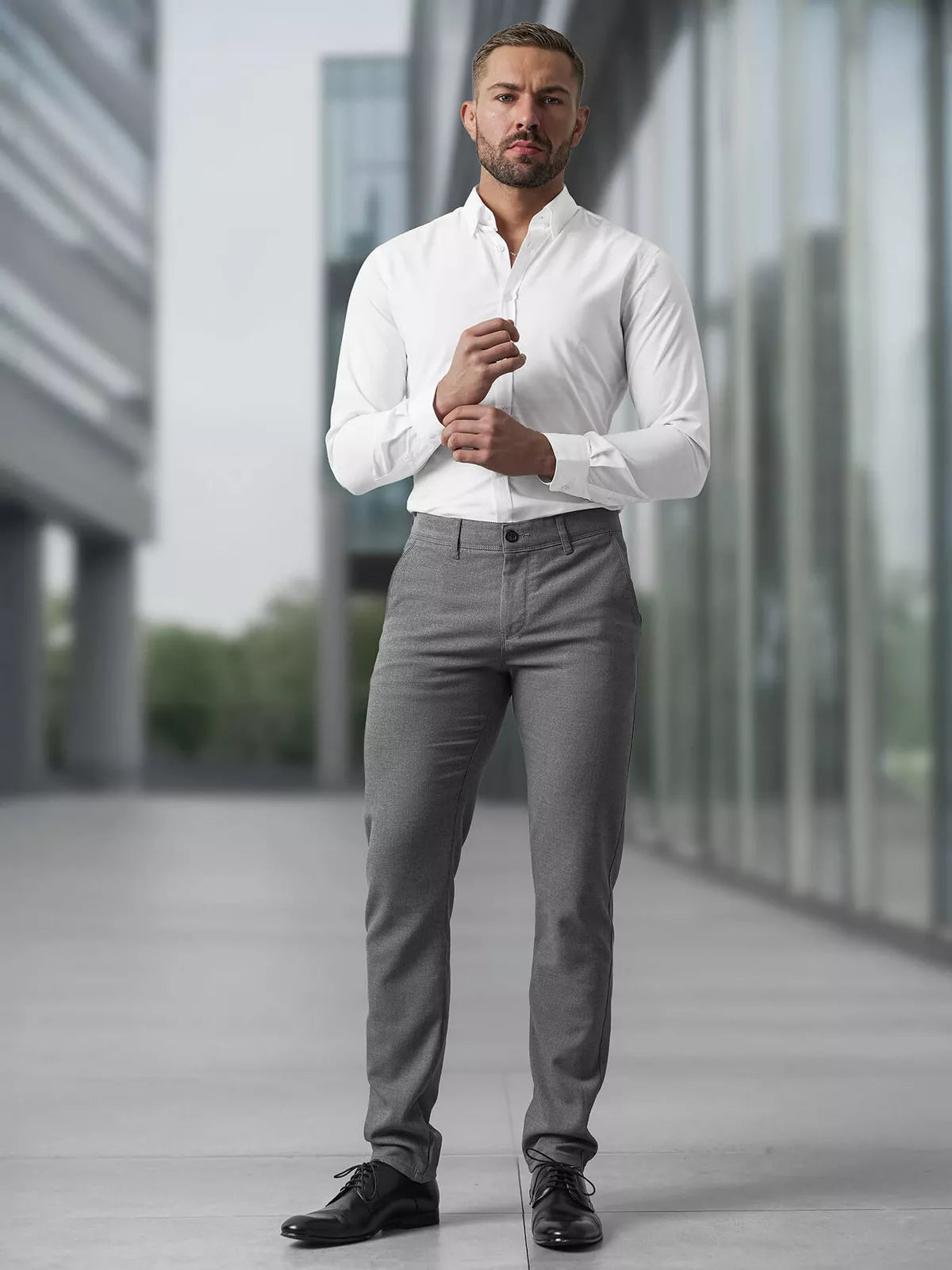 Men's dark gray chino pants Reno