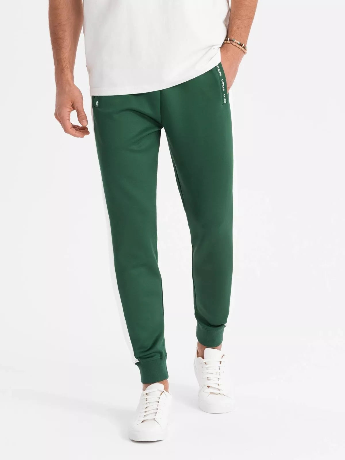 Men's green casual pants Adelf