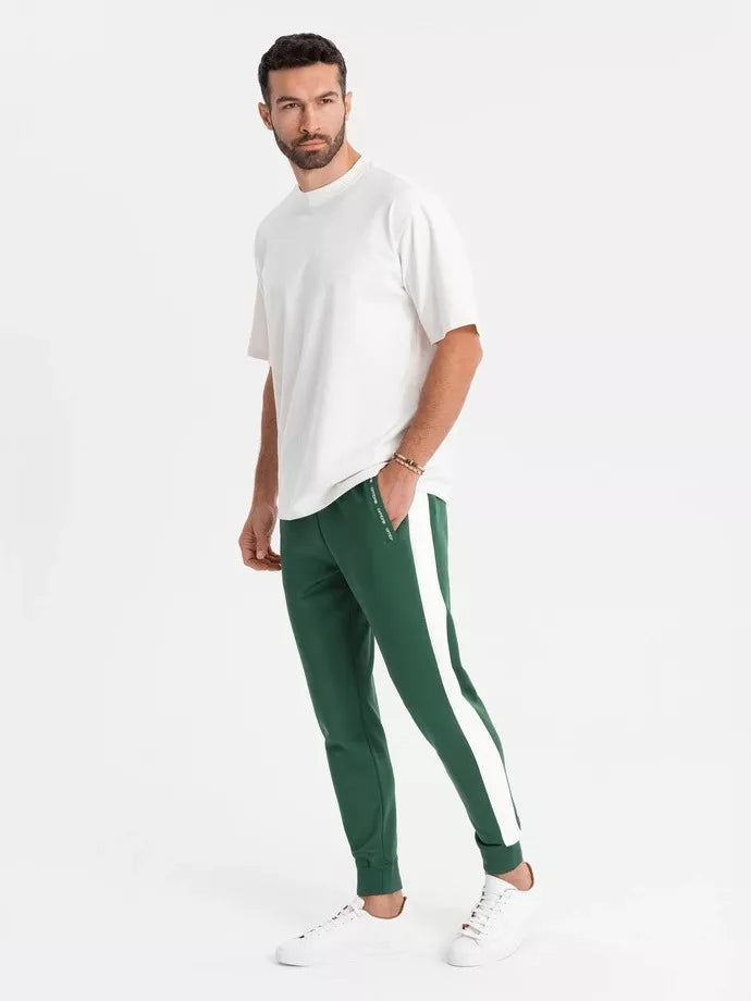 Men's green casual pants Adelf