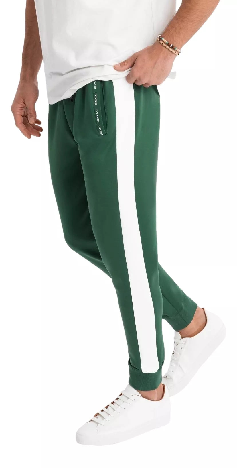 Men's green casual pants Adelf