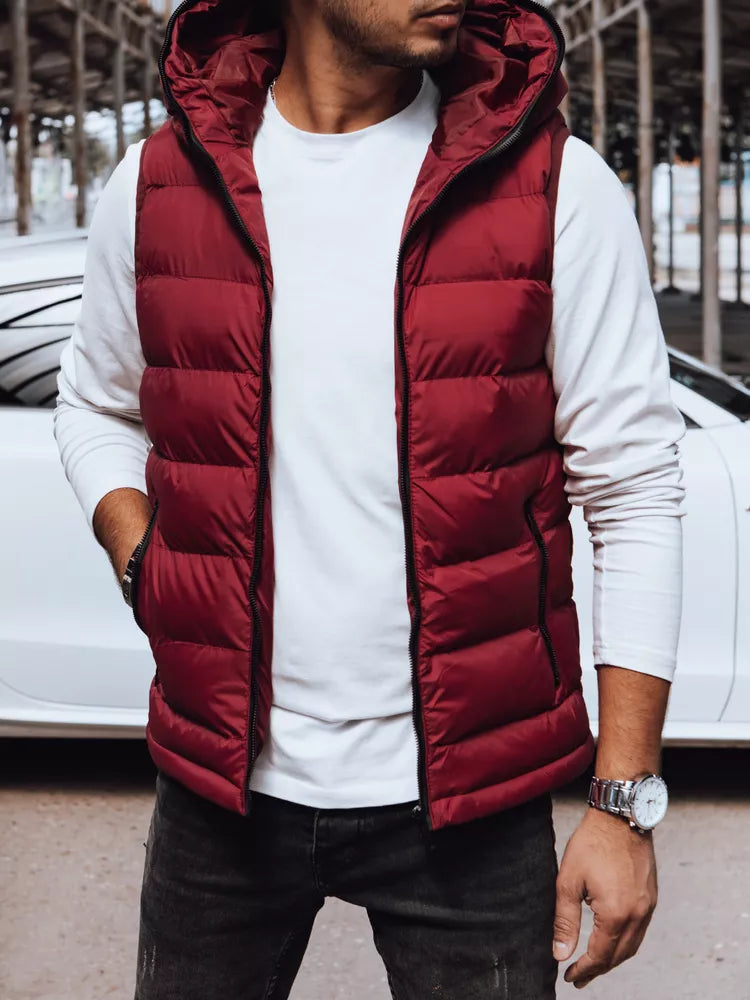 Men's burgundy vest Dobor