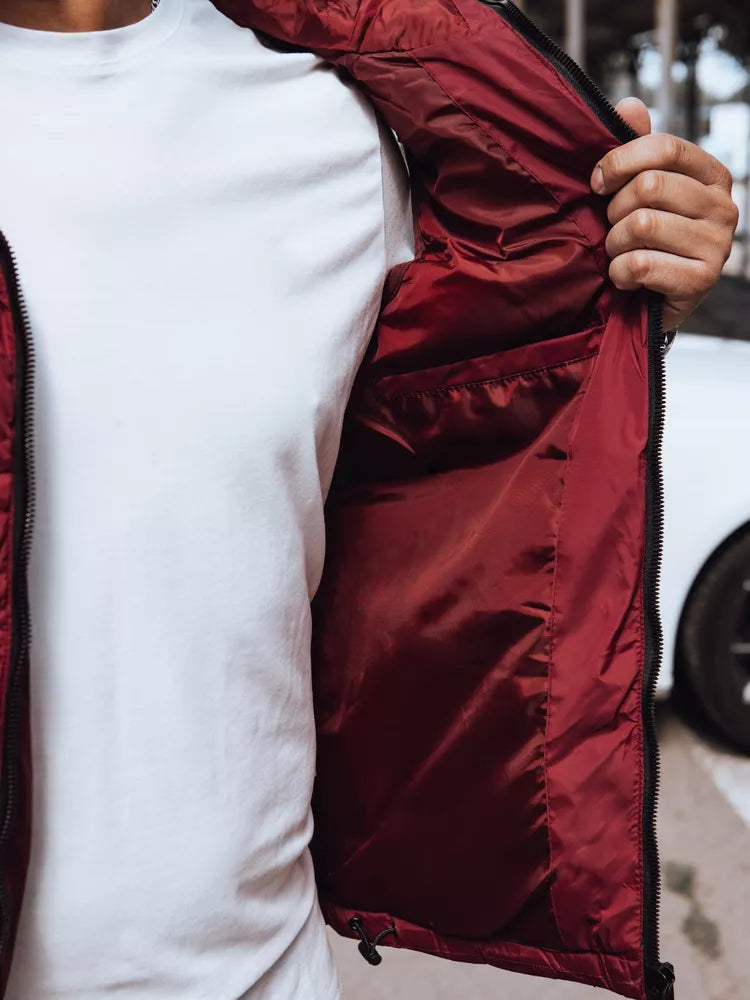 Men's burgundy vest Dobor