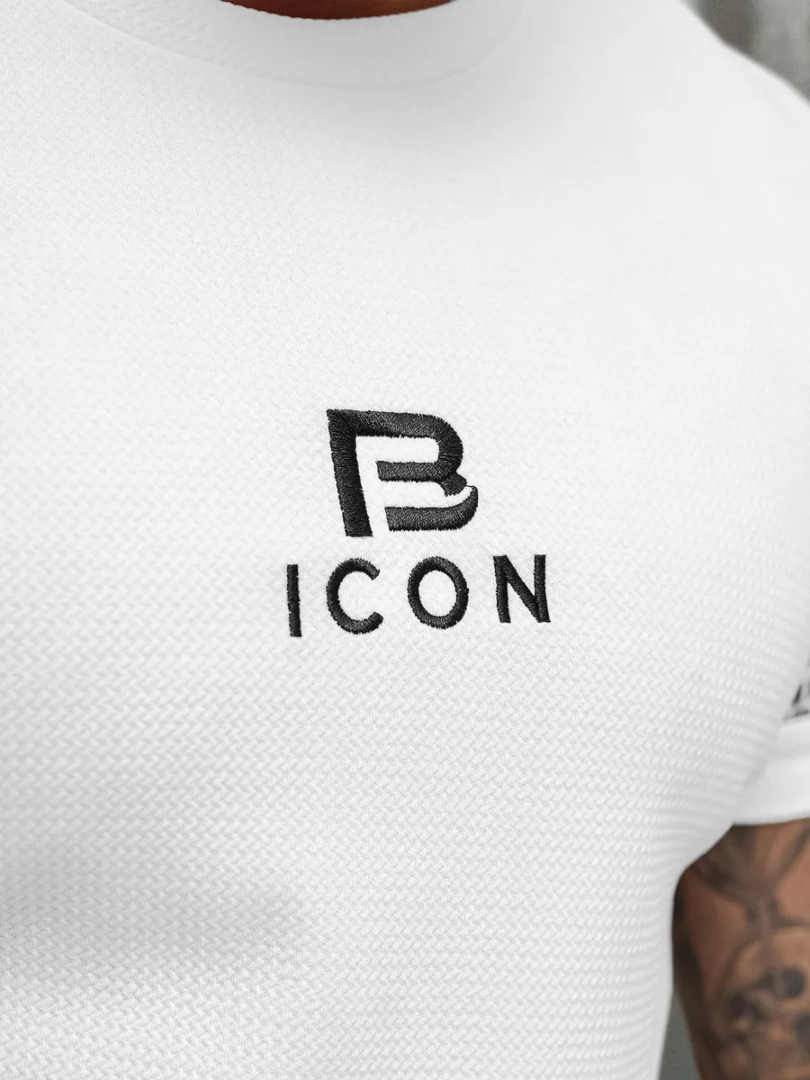 Men's white T-shirt Bicon