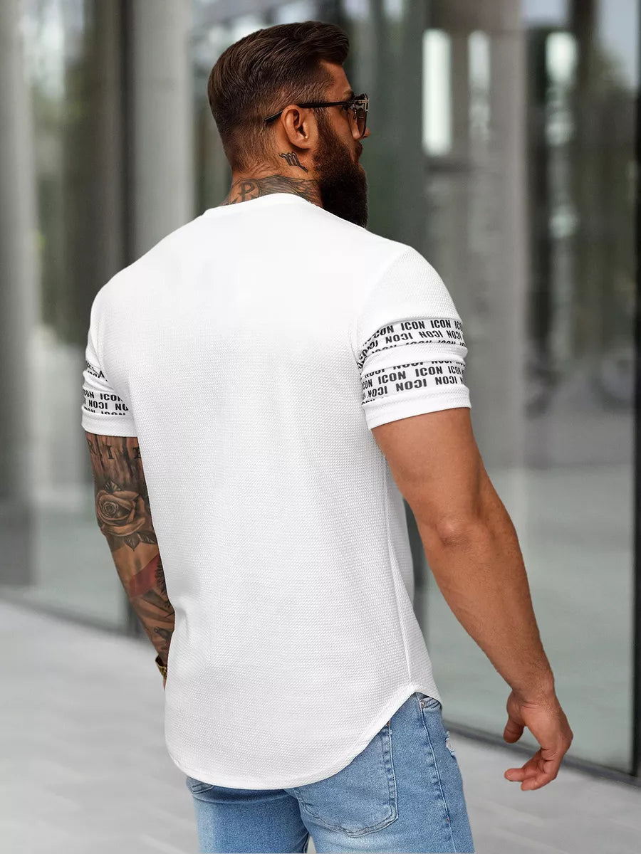 Men's white T-shirt Bicon
