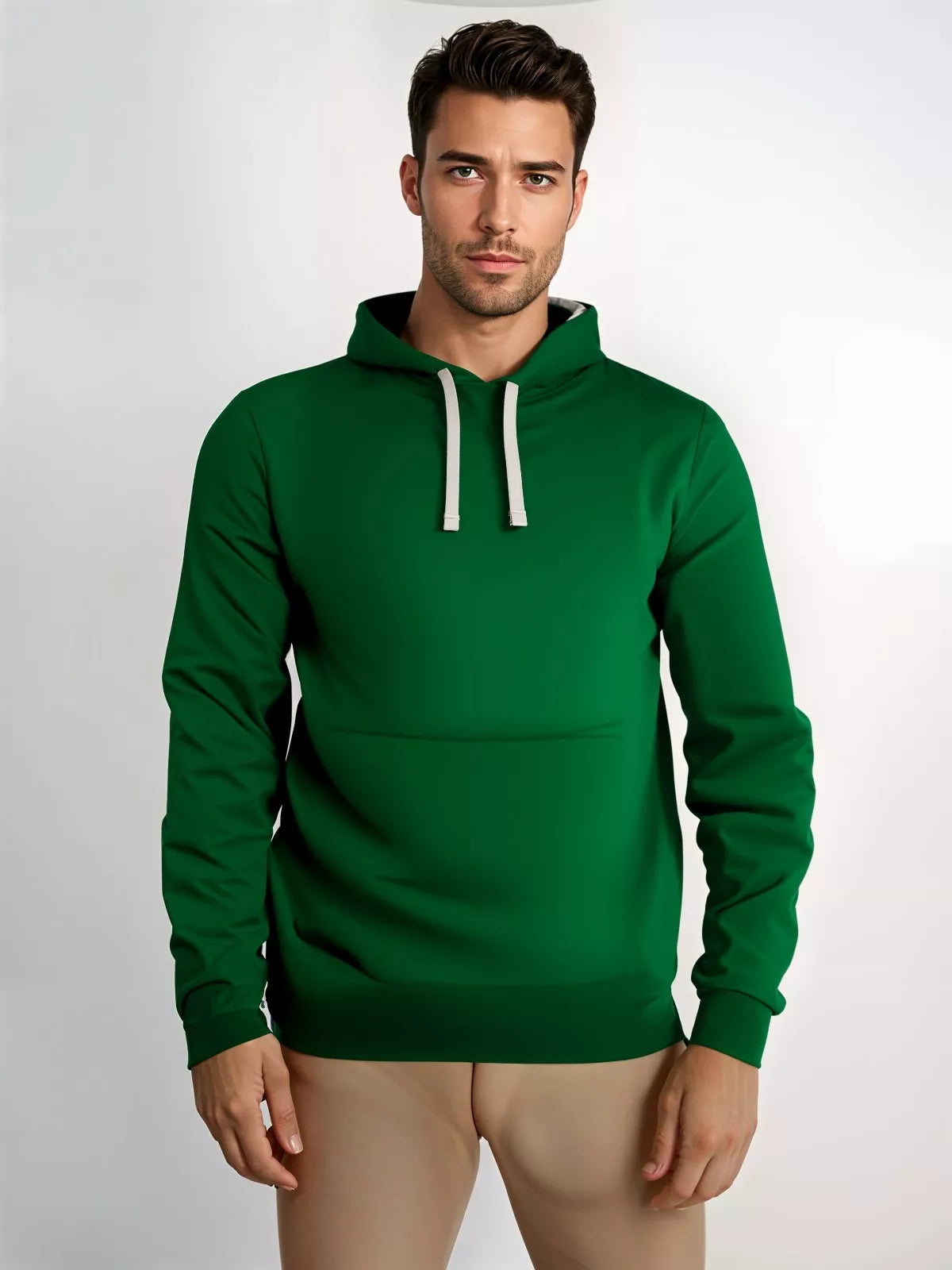 Dark green men's hoodie Buvoli