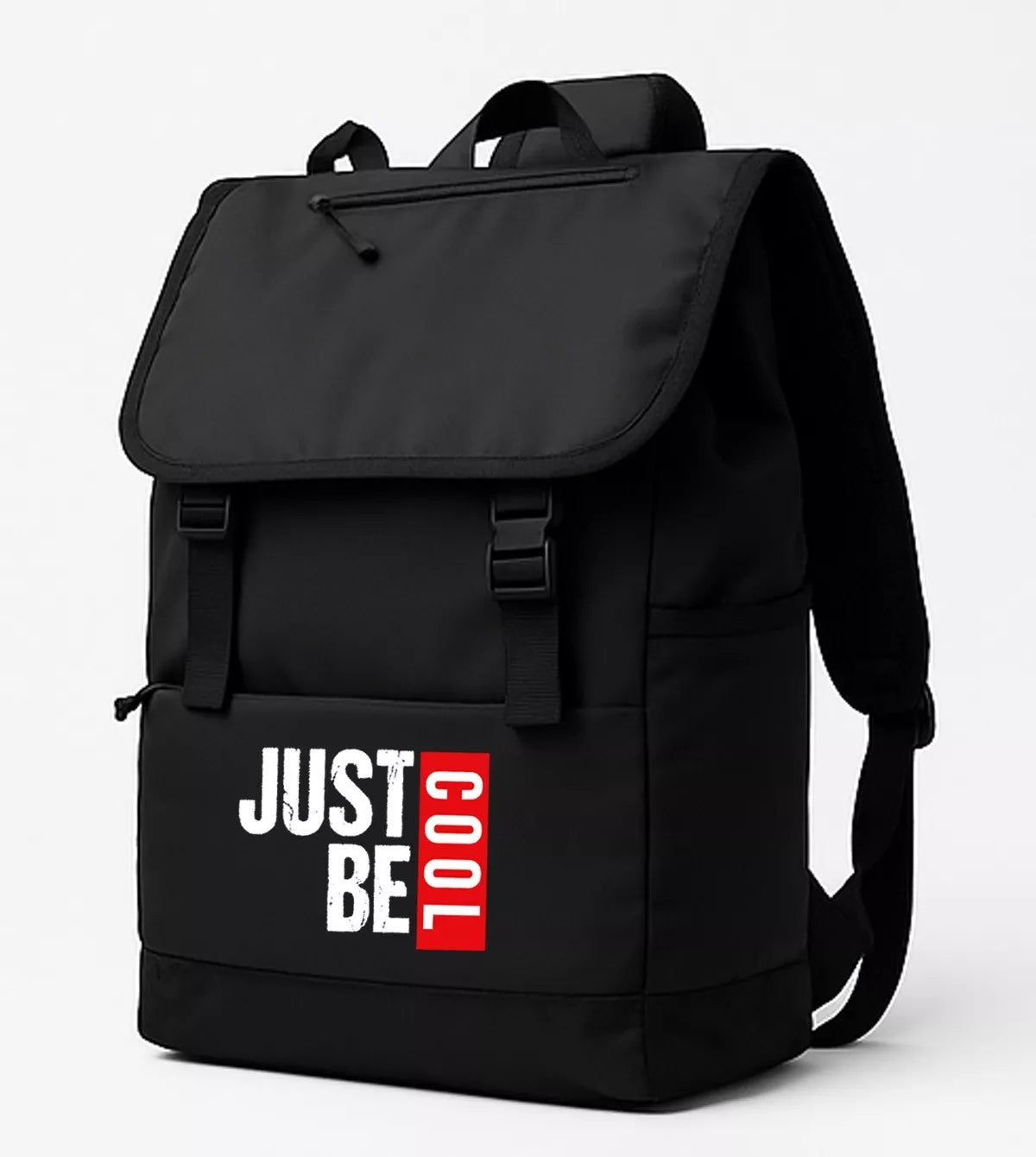 Black backpack Just be cool