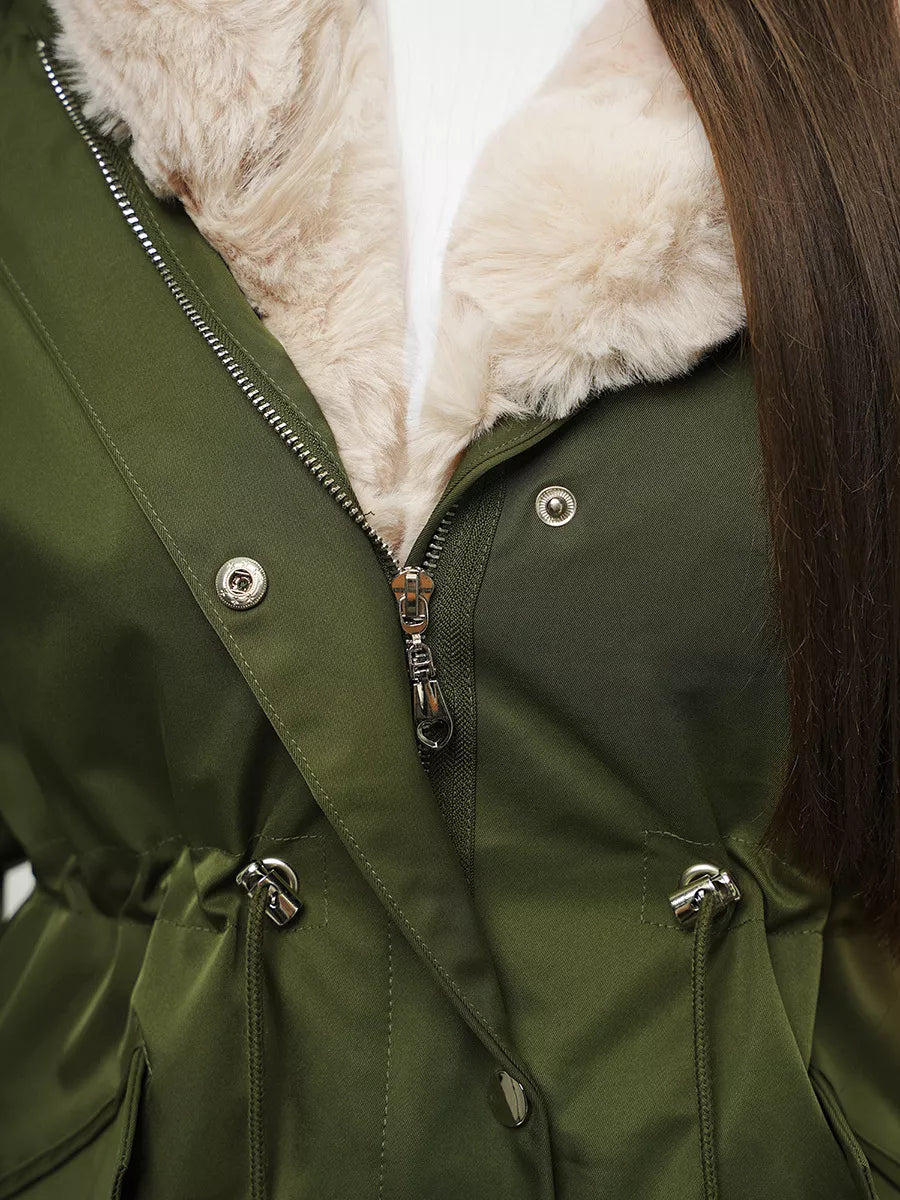 Green women's jacket Moly