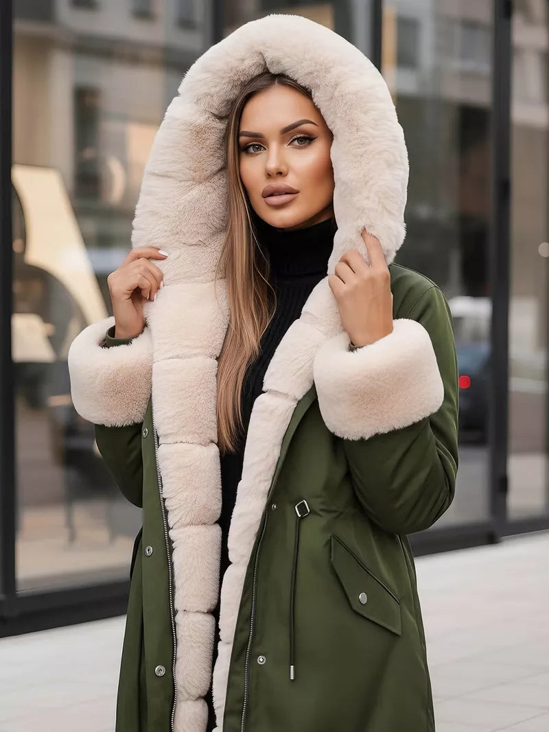 Green women's jacket Moly