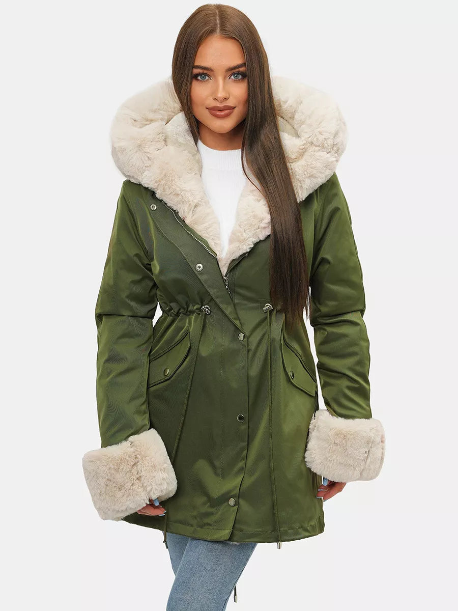 Green women's jacket Moly