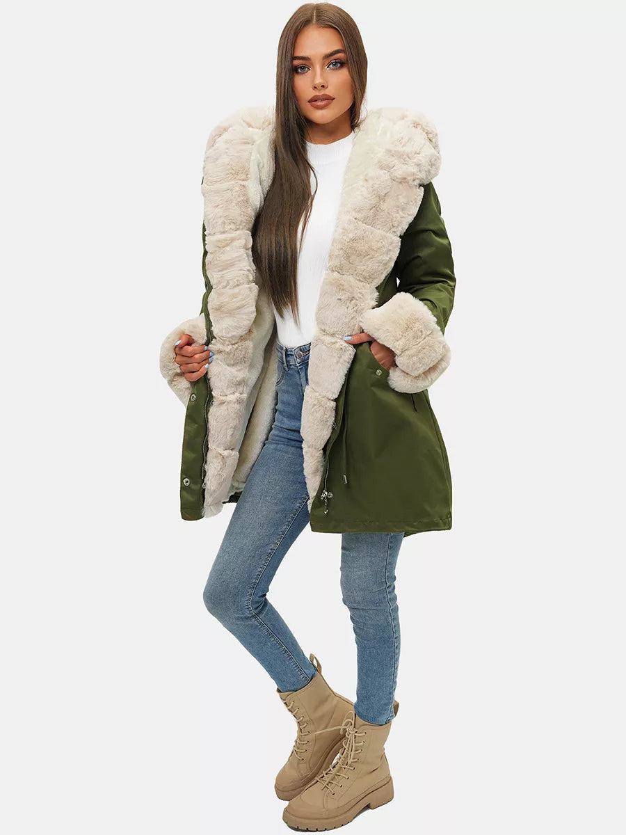 Green women's jacket Moly