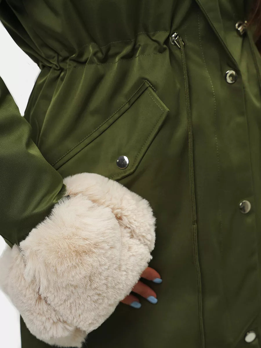 Green women's jacket Moly