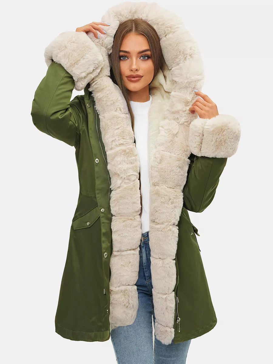 Green women's jacket Moly