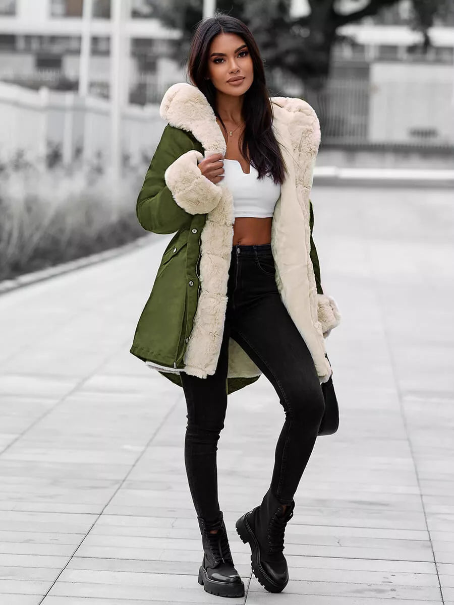 Green women's jacket Moly