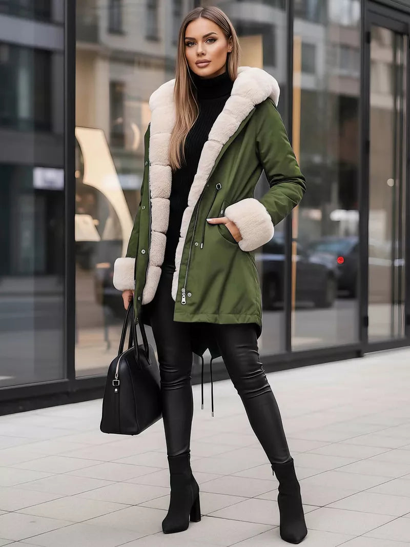 Green women's jacket Moly