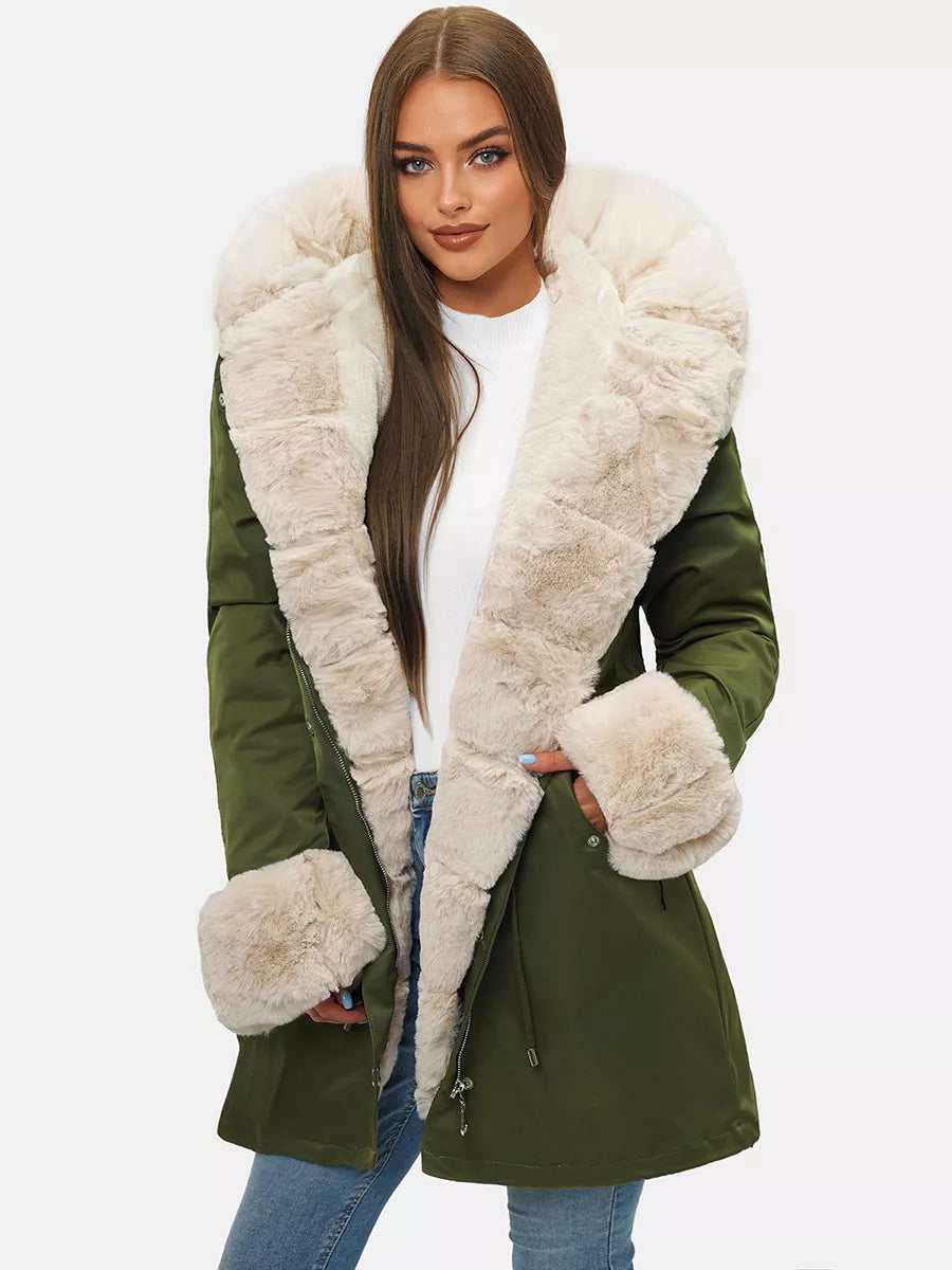 Green women's jacket Moly