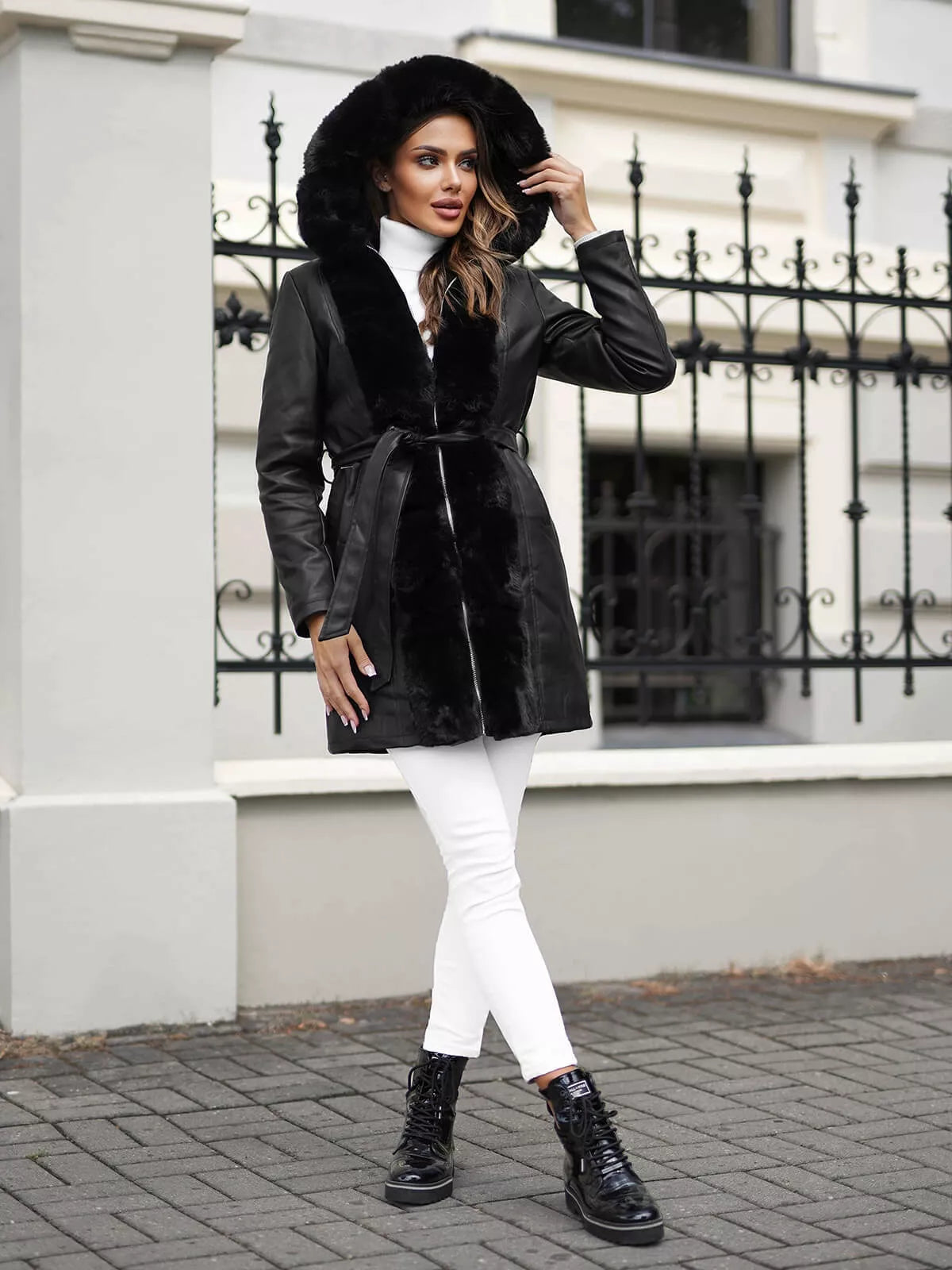 Leather jacket for women Oper