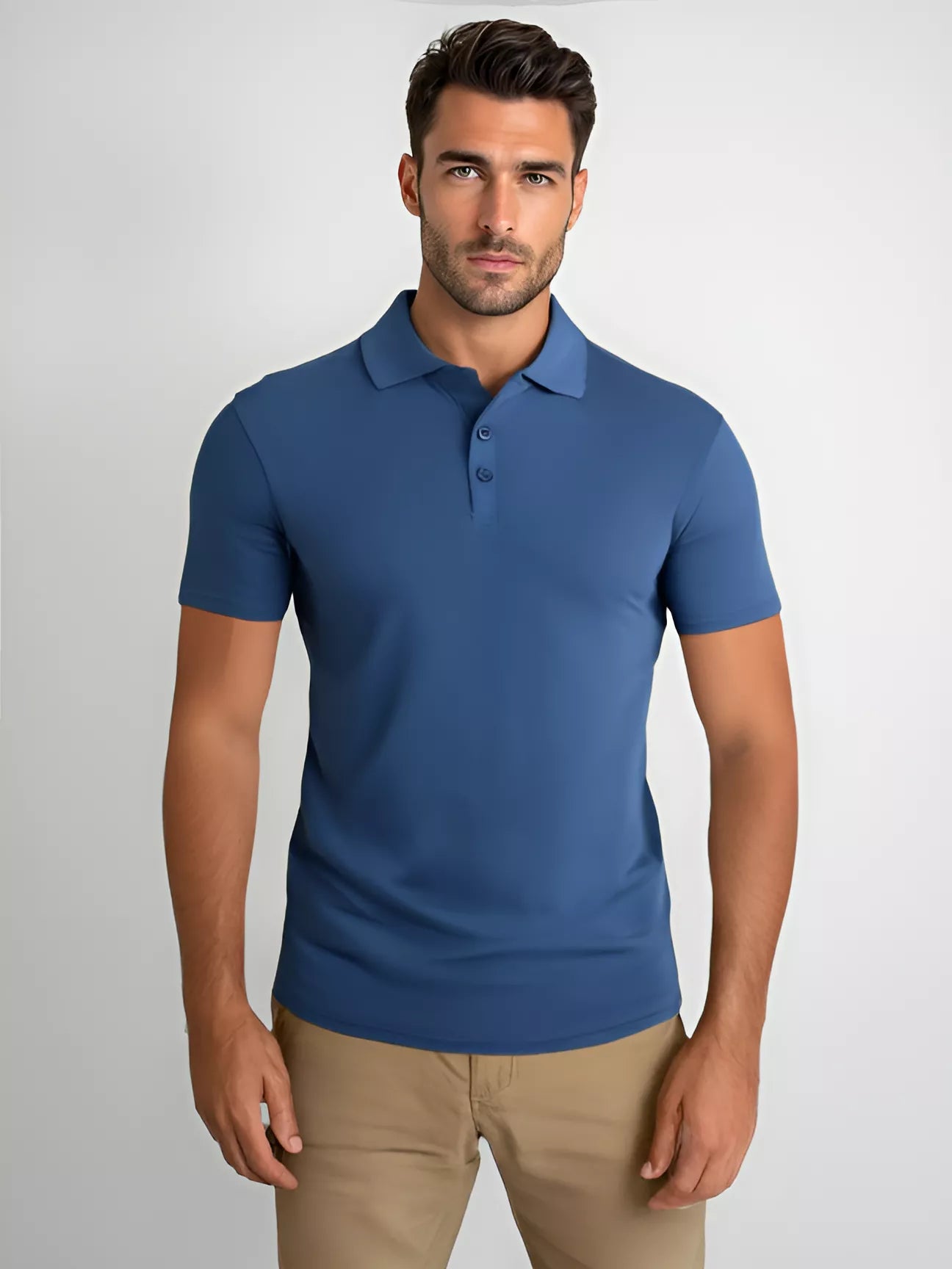 Men's blue polo shirt Casual
