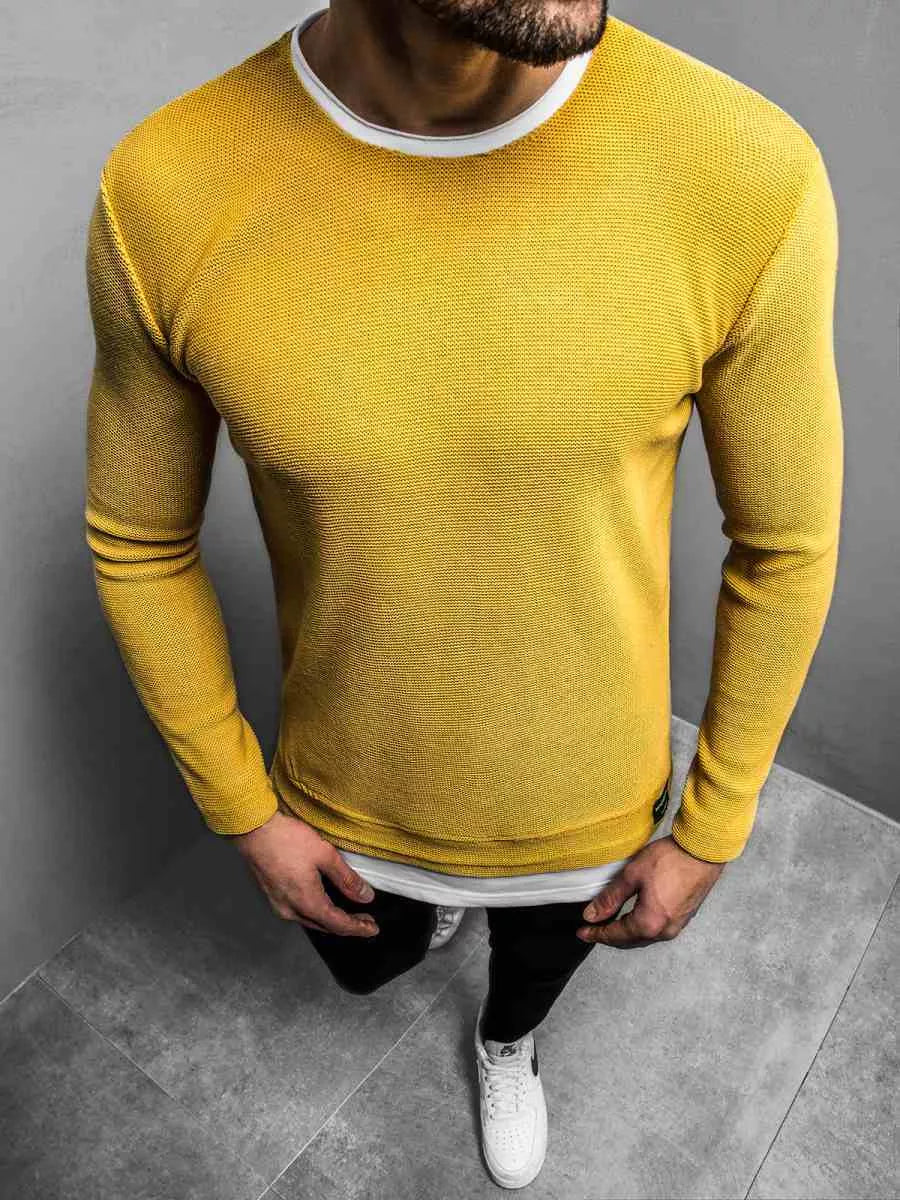 Yellow stylish men's blouse Peron