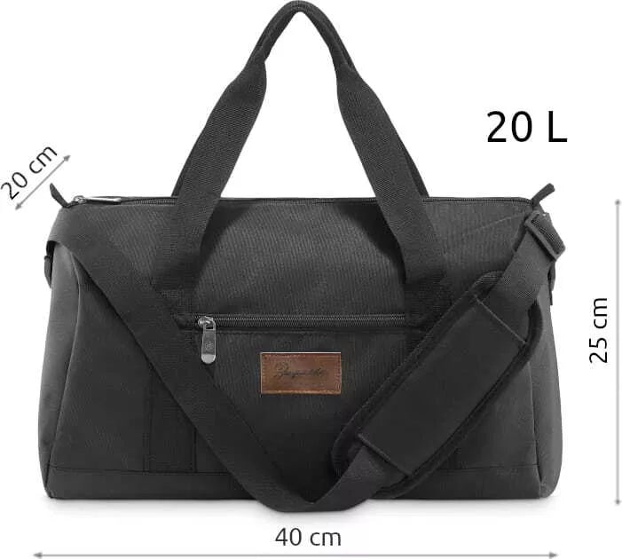 Black travel bag Zagor