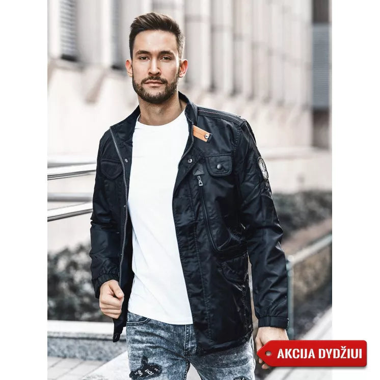 Black men's jacket Antartic