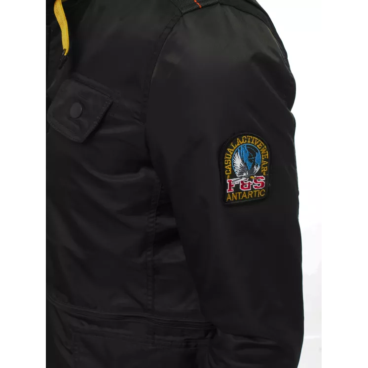 Black men's jacket Antartic