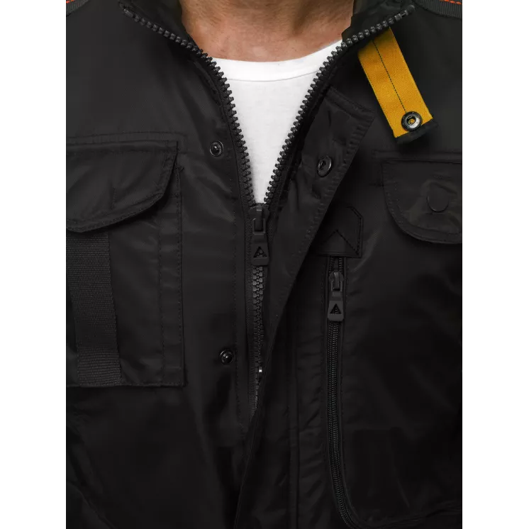 Black men's jacket Antartic