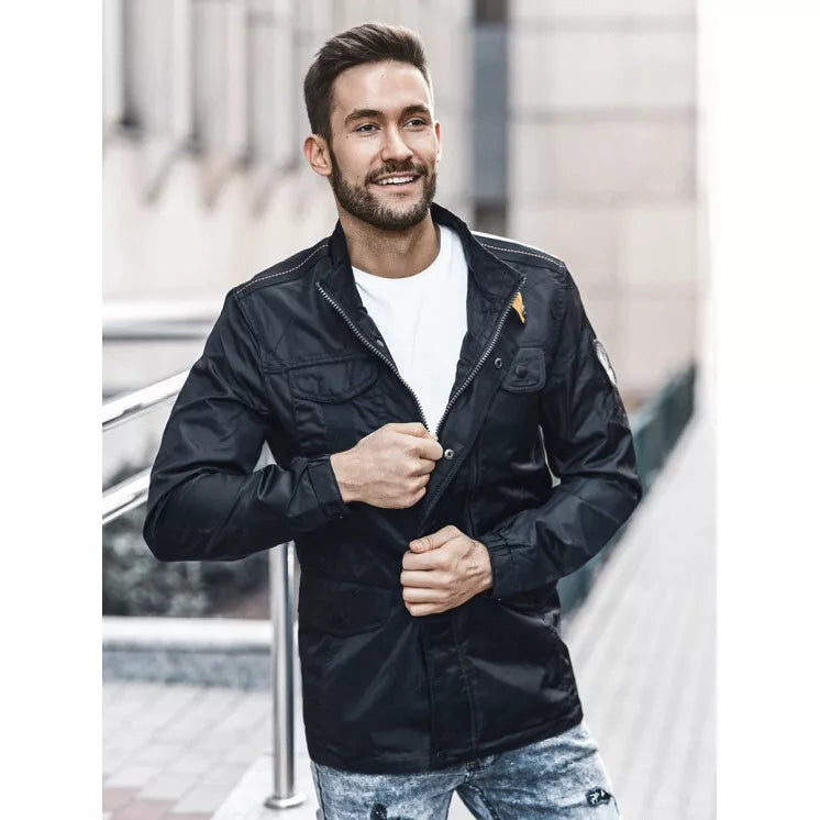 Black men's jacket Antartic