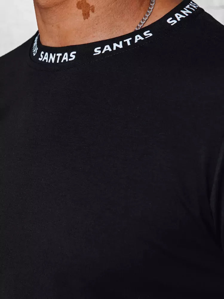 Black men's Santas T-shirt