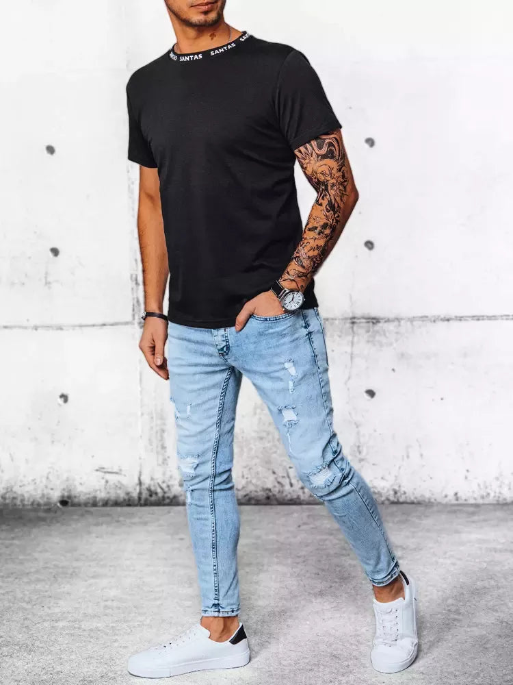 Black men's Santas T-shirt