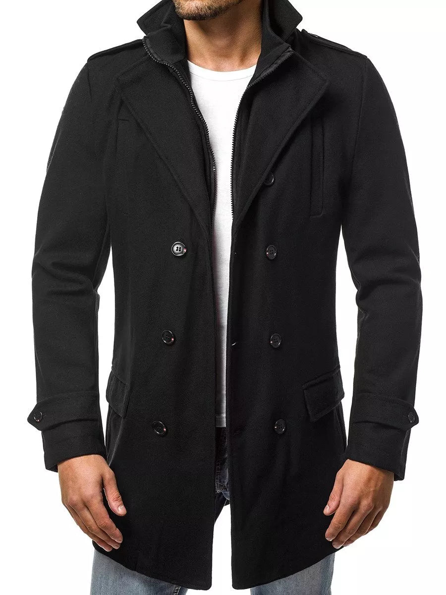 Stylish black men's coat Men