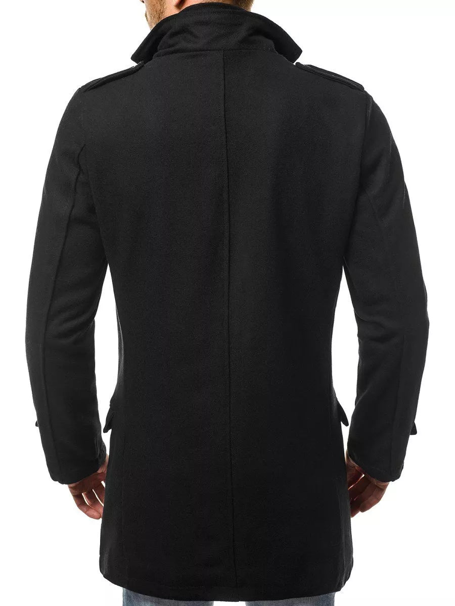 Stylish black men's coat Men