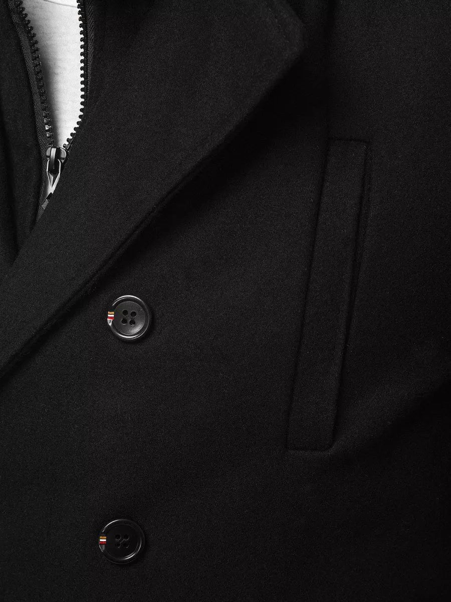 Stylish black men's coat Men