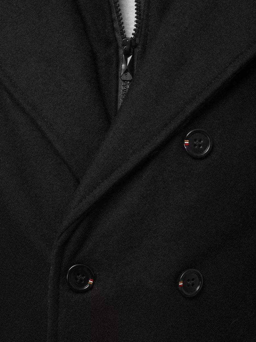 Stylish black men's coat Men