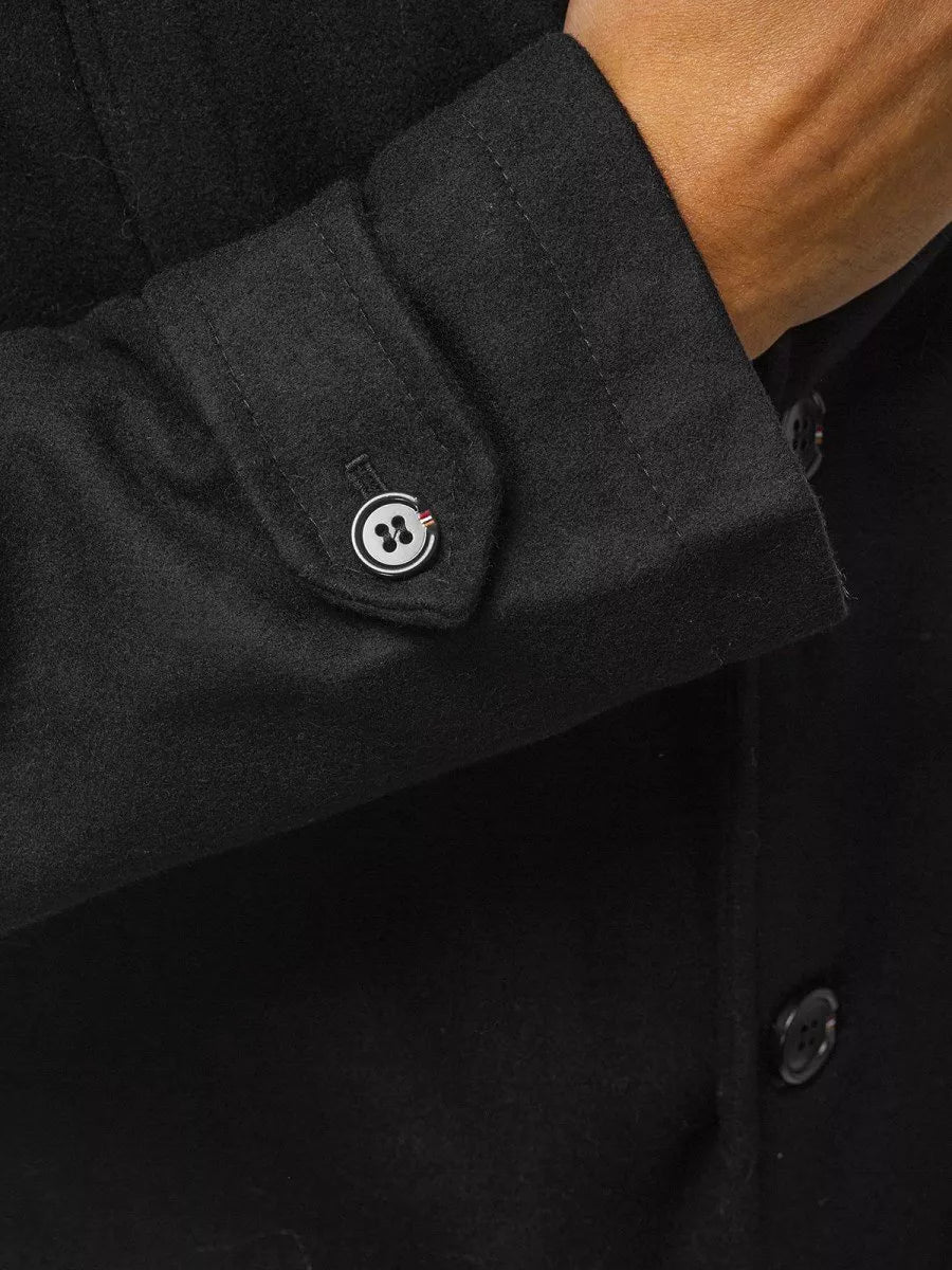 Stylish black men's coat Men