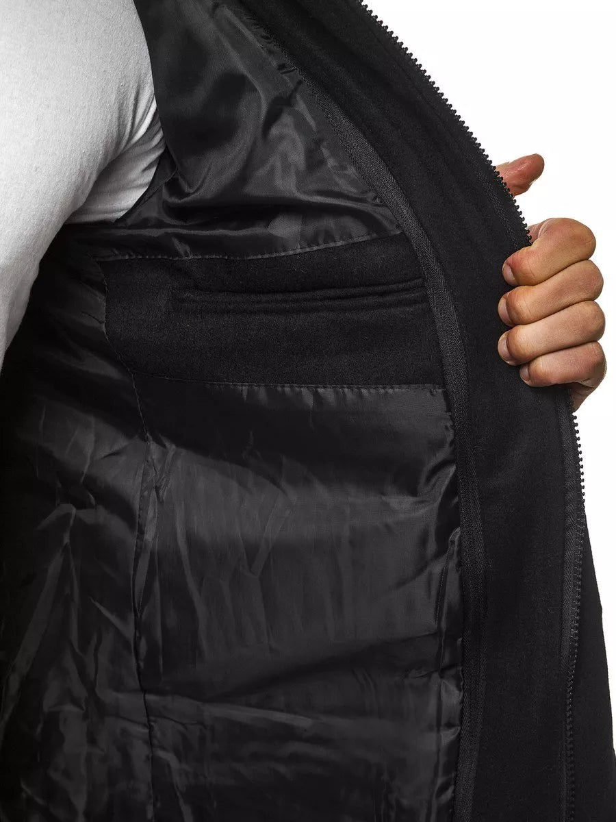 Stylish black men's coat Men