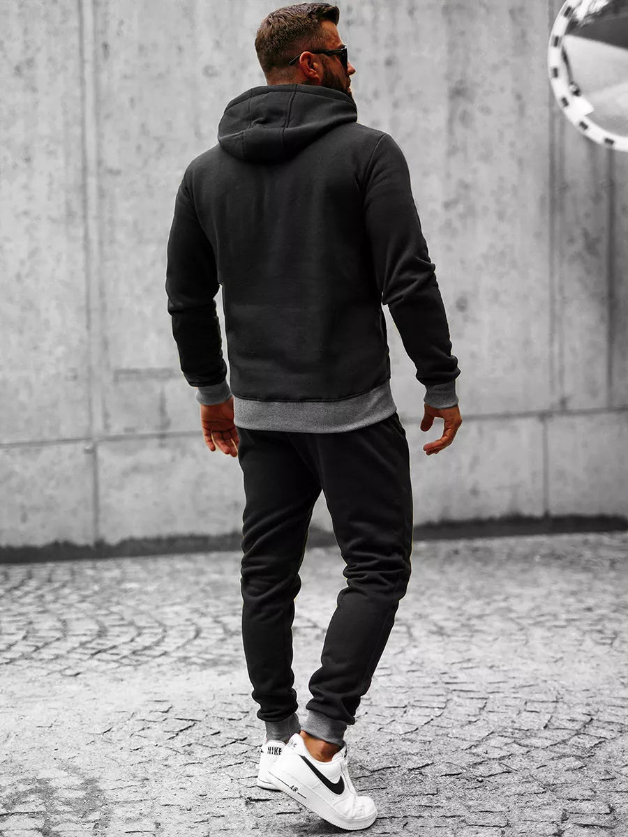 Black men's tracksuit Star