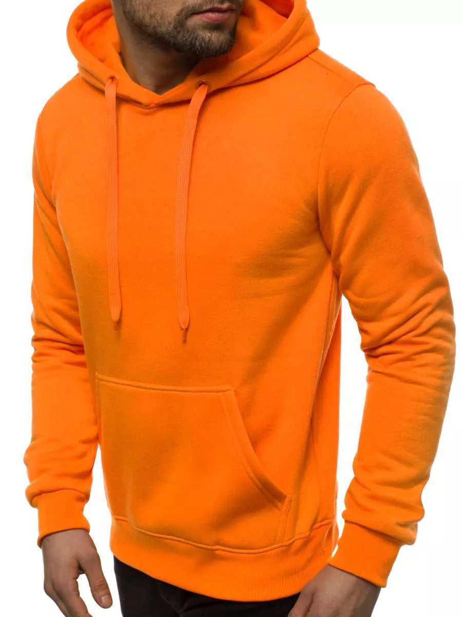 Orange men's hoodie Buvoli