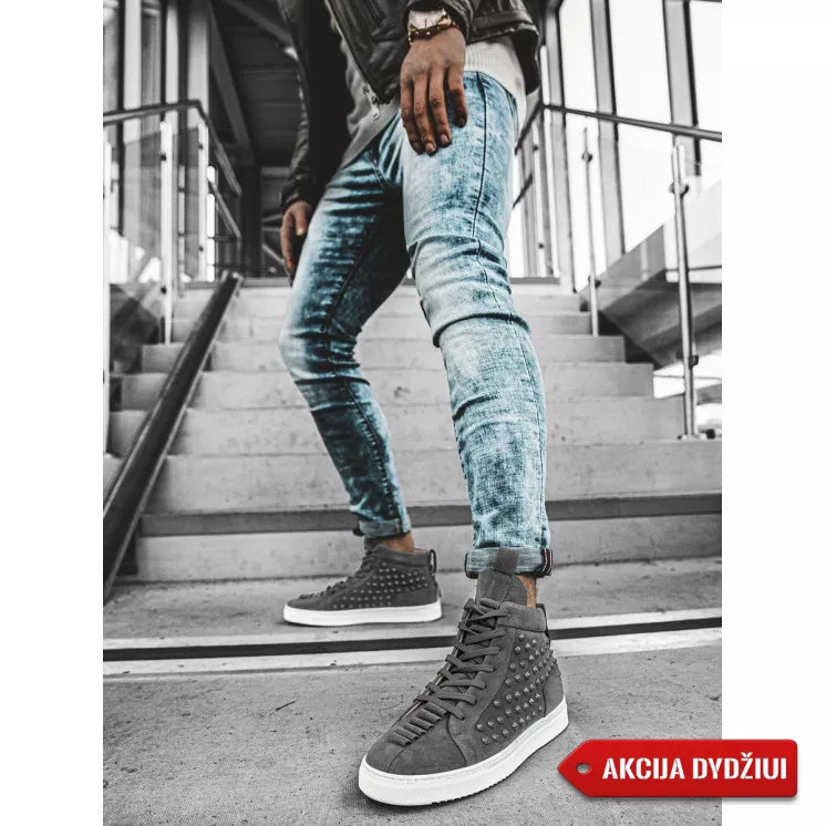 Men's grey sporty boots Derol